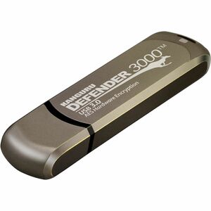 Kanguru Defender3000 FIPS 140-2 Certified Level 3, SuperSpeed USB 3.0 Secure Flash Drive, 64G