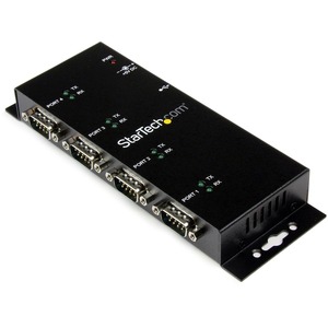 StarTech.com USB to Serial Adapter Hub? 4 Port? Industrial? Wall Mount? Din Rail? COM Port Retention â&acirc;?�" FTDI USB Serial