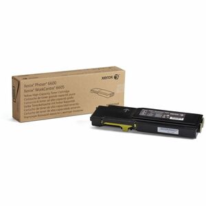 Xerox Genuine Phaser&trade; 6600, WorkCentre&trade; 6605 Yellow High capacity Toner Cartridge (6000 Pages) - 106R02227