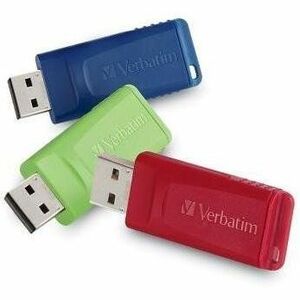 8GB Store 'n' Go&reg; USB Flash Drive - 3pk - Red, Green, Blue