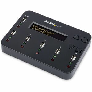 StarTech.com Standalone 1 to 5 USB Thumb Drive Duplicator/Eraser, USB Flash Drive Copier/Cloner, Sector-by-Sector Copy, Sanitizer, TAA