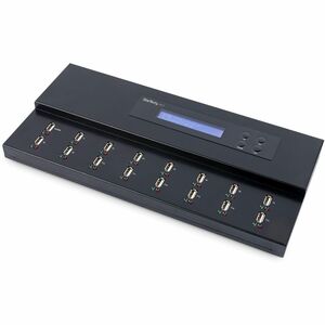 StarTech.com Standalone 1 to 15 USB Thumb Drive Duplicator/Eraser, USB Flash Drive Copier/Cloner, Sector-by-Sector Copy, Sanitizer, TAA