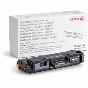 Xerox Genuine Xerox B205/B210/B215 Multifunction Printer Black High capacity Toner Cartridge (3000 Pages) - 106R04347