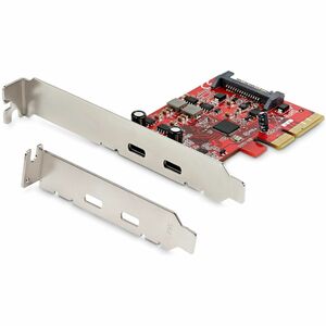 StarTech.com 2-Port USB 3.2 Gen 2 PCIe Card, USB-C 10Gbps PCI Express 3.0 x4 Controller, USB Type-C, Data Only, Windows/macOS/Linux, TAA