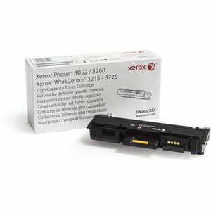 Xerox Genuine Phaser&reg; 3052/3260, WorkCentre&reg; 3215/3225 Black High capacity Toner Cartridge (3000 Pages) - 106R02777