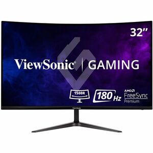 ViewSonic OMNI VX3218-PC-MHD 32 Inch Curved 1080p 1ms 165Hz Gaming Monitor with Adaptive Sync, Eye Care, HDMI and Display Port
