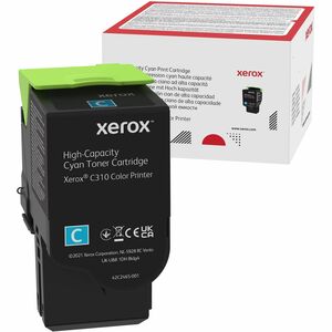 Xerox Genuine Xerox&reg; C310 Color Printer/ C315 Color Multifunction Printer Cyan High capacity Toner Cartridge (5500 Pages) - 006R04365