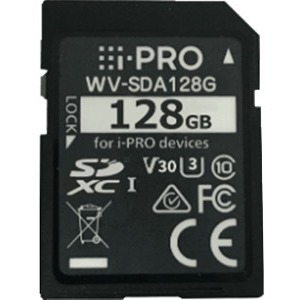 i-PRO 128 GB Class 10/UHS-I (U3) V30 SDXC
