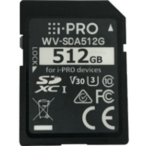 i-PRO 512 GB Class 10/UHS-I (U3) V30 SDXC