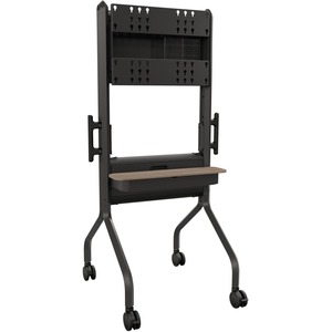 Chief Voyager Manual height Adjustable AV Mobile Cart - For 50-85 Inch Displays - Mobile TV Cart - Black