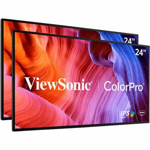24" ColorPro&trade; 1080p Dual Pack Head-Only IPS Docking Monitors with 65W USB-C and Daisy Chain