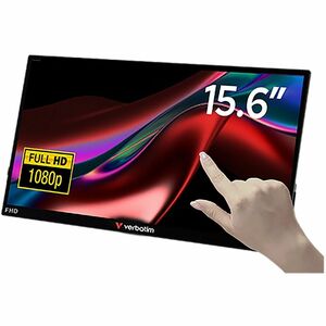 Verbatim Portable Touchscreen Monitor Full HD 1080p 15.6" Metal Housing