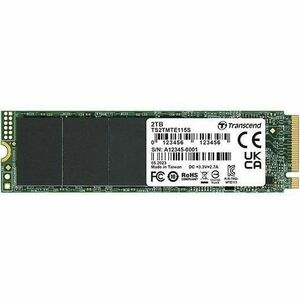 Transcend 115S 500 GB Solid State Drive - M.2 2280 Internal - PCI Express NVMe (PCI Express 3.0 x4) - Black