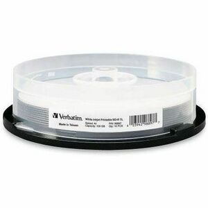 BDXL 100GB 4X White Inkjet Printable, Hub Printable - 10pk Spindle