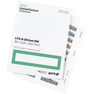 HPE LTO-8 Ultrium Re-writable Bar Code Label Pack
