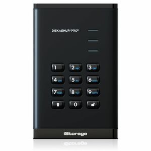iStorage diskAshur PRO3 2 TB Portable Solid State Drive | FIPS 140-3 Level 3 Pending | Incorporated Common Criteria EAL 5+ | PIN protected | Dust/Water Resistant | TAA Compliant